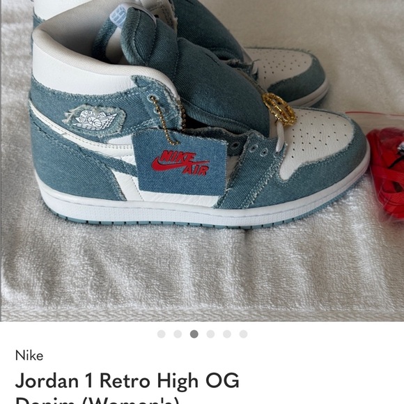 Jordan Shoes - Jordan Kids' 1 Retro High OG in Denim Blue and White